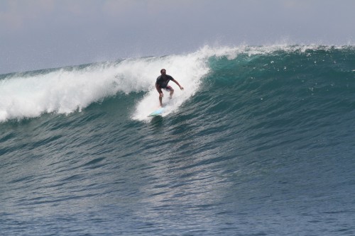 Brian Swan Surfing Waves at Morro Negrito Surf Camp in Panama