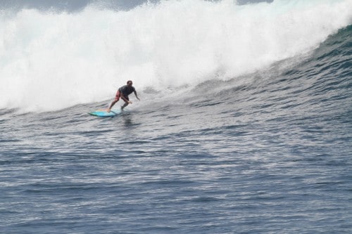 Brian Surfing Big Waves in Morro Negrito Surf Camp Panama