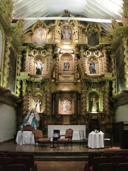 Chapel in the Monasterio Hotel, Cuzco, Peru
