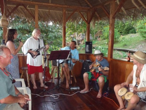 Greatful Dead cover band on Loma Partida in Panama