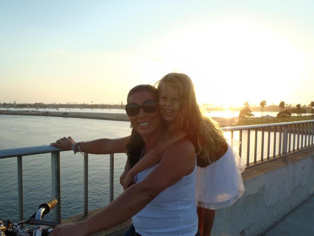 Supermom Rhonda and Hanalei Swan in San Diego