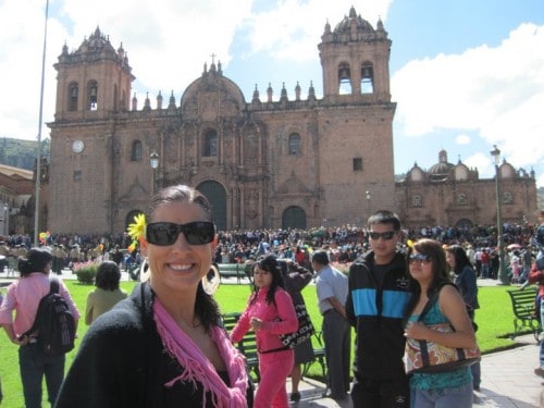 Rhonda Swan sightseeing in Cusco, Peru