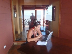 Rhonda's Work at Home Office in Bocas del Toro, Panama