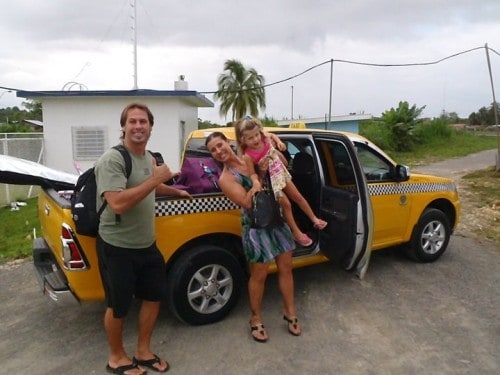 Taxi from the airport in Bocas Del Toro