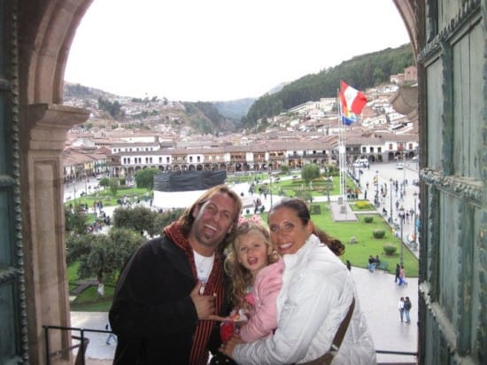 Unstoppable Family at Plaza de Armas, Cusco