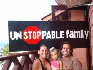 unstoppable family banner bastimentos boat races bocas del toro panama