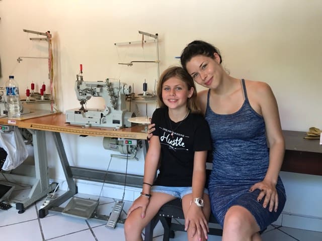 Hanalei Swan with her fashion mentor Karen